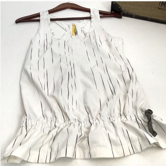 NWOT Lole White & Grey Racer Back Tank Top - Picture 1 of 6